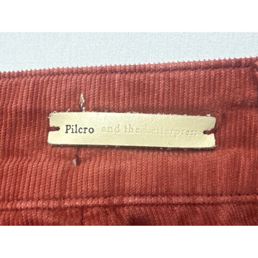 Pilcro & The Letterpress Women's Stet Orange Flare Corduroy Pants - 25 (27x25.5) - Picture 3 of 6